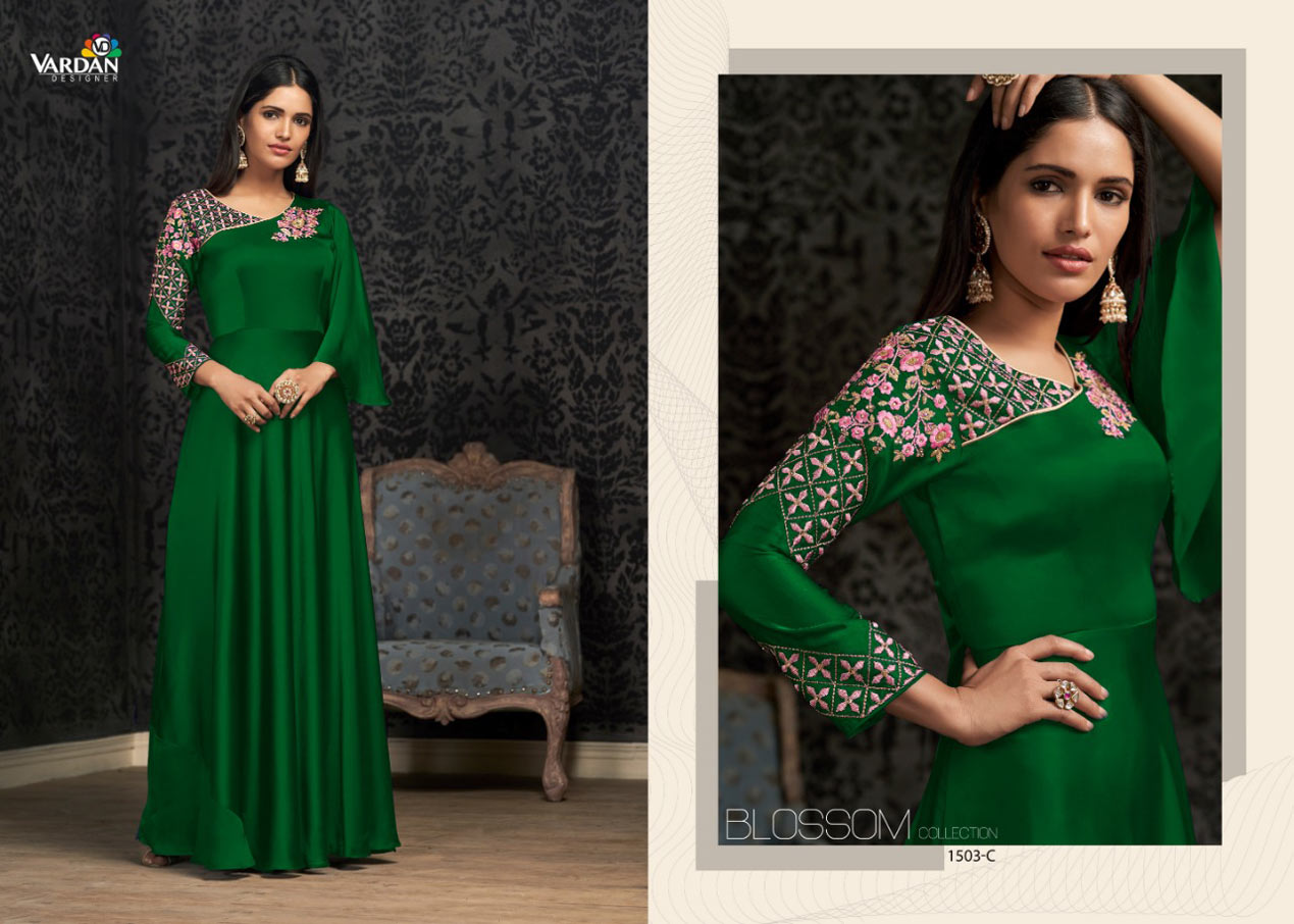 Navya Gold Vol-15 Vardan Designer Georgette Gowns Navya Gold Vol-15 Vardan Designer Georgette Gowns